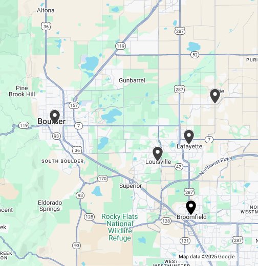 Front Range Locations خرائطي على Google